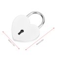 thumbnail image 3 of Heart Lock Metal Key 45x59mm, Exquisite Padlock for Household Decor, Craft Supplies, 3 of 7