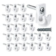 thumbnail image 1 of Soportes de Estante de Alambre Perfecl 24 Piezas con Clip de Pared, 1 of 8
