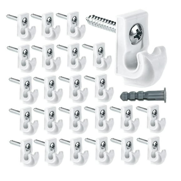 Shangren 24 Pieces Closet Shelves Clips Wire Shelf Brackets Wire Shelving Christmas Light