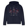 thumbnail image 4 of Sudadera con capucha para hombre, estilo casual, con cuello redondo, estampado, manga larga, blusa de poliéster, 4 of 5