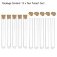 thumbnail image 4 of Unique Bargains Lab Tube Plastic Round Base Test Tubes with Cork Stoppers 10 Pack 0.60x4.92inch, 4 of 5