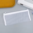 thumbnail image 5 of Under $1 Pencil Case, Transparent Mesh Large Capacity Rectangular Storage Pouch, Portable Stain-Resistant Stationery Bag for College Exams by PALIFEUR, 5 of 10