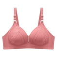 thumbnail image 1 of PEASKJP Women's Bralettes Medium Support Yoga Bra with Removable Cups, Watermelon Red 85, 1 of 5