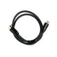 thumbnail image 2 of GlobalTone - HDMI 2.1 Cable, 8K Certified, Ultra High Speed, 48 Gbps, UHD, HDR, 30 AWG, 3 Feet Length, Black, 2 of 5