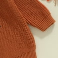 thumbnail image 4 of Toddler Baby Boy Girl Halloween Outfit Knit Chunky Ghost Boo Sweaters Crew Neck Pullover Sweatshirt Tops Fall Winter Clothes, 4 of 8
