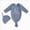 Dark Blue, variant on Newborn Infant Jumpsuit Newborn Knotted Sleeping Bag Fetal Hat Set Baby Comfortable And Breathable Pajamas,Dark Blue Jumpsuit Sleep & Play Bodysuit