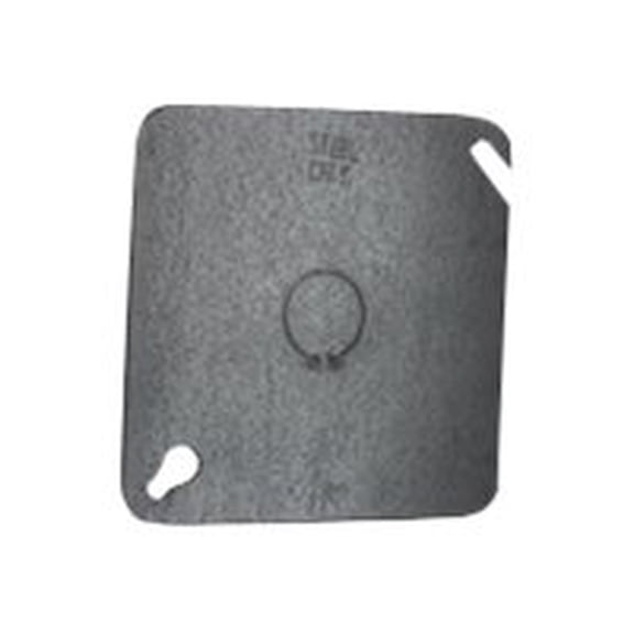 Thomas & Betts Steel City Square Steel 1 Gang Flat Box Cover - Blank Wall Plate - 1 Pack