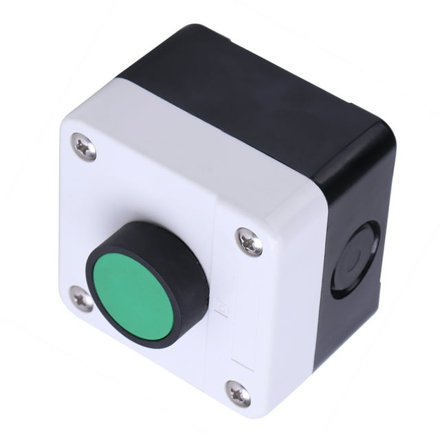 Switch Button Box, Control AC Contactor Push Button Switch Station One Push Button For Indoor And Outdoor