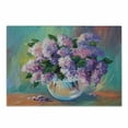 thumbnail image 1 of Lilac Cutting Board, Oil Painting Style Freshly Picked Seasonal Flowers in a Vase on Background, Decorative Tempered Glass Cutting and Serving Board, Small Size, Multicolor, by Ambesonne, 1 of 1