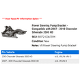 thumbnail image 2 of Power Steering Pump Bracket - Compatible with 2007 - 2010 Chevy Silverado 3500 HD 2008 2009, 2 of 3