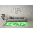 thumbnail image 3 of Ahgly Company Indoor Square Abstract Emerald Green Modern Area Rugs, 7' Square, 3 of 4