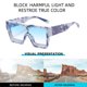 thumbnail image 4 of Gafas de sol personalizadas con montura cuadrada para uñas de arroz, gafas de sol de moda con montura grande, hechas de PC, 4 of 5