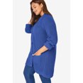 thumbnail image 4 of Woman Within Women's Plus Size Button-Front Shaker Cardigan, 4 of 6