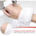 thumbnail image 5 of 4 Pairs Face Washing Wristbands Wrist Spa Washband Microfiber Wrist Wash Towel Band Wristband Scrunchies for Washing Face Absorbent Wrist Sweatband for Women Prevent Liquid from Spilling, 5 of 5