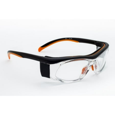 

Radiation Safety Glasses Lead Eyewear in Plastic Safety Frame - Orange/brown Color
