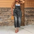 thumbnail image 6 of Clearance!NMMUED Denim Overalls for Women, Jean Overalls for Women, Capri Overalls for Women, Bib Overalls Women, Beach Vacation Clothes for Women, Black L, 6 of 6