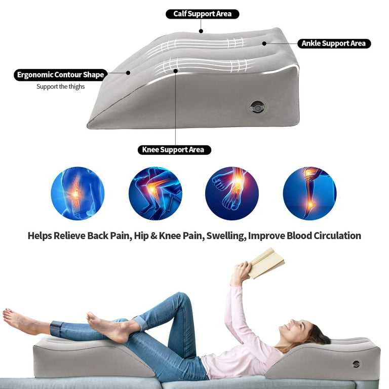 Leg Lift Pillows Inflatable Wedge Pillow for Leg Lift Rest