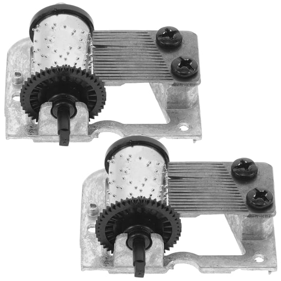 OUNONA 2pcs Music Box Mechanism Replacement Parts for Crafting and Repair, Music Movement for Musical Boxes