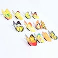 thumbnail image 2 of Xihbxyly Pegatinas de Pared Diy, Diseño de Mariposa Amarilla, Material de Pvc, Fáciles de Aplicar, Decoración Versátil para El Hogar, Aptas para Paredes, Puertas, Portátiles, Coches, Navidad, Bodas,, 2 of 3
