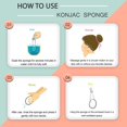 thumbnail image 3 of Pure SOL. Konjac Sponge - Original - Body Sponge, 100% Natural Sponge, Eco-Friendly - Gentle Exfoliating Sponge, Deep Cleansing, Stocking Stuffer, 3 of 5