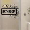 thumbnail image 7 of Black Butterfly Bathroom Door Stickers, Waterproof Self-Adhesive Wall Decals For Bathroom Restroom Home Decor, For Home Renters Apartment Dwellers Property Managers Daily, 7 of 7