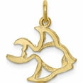 thumbnail image 4 of 10K Yellow Gold Fish Charm (20 X 16) Made In United States 10c540, 4 of 6