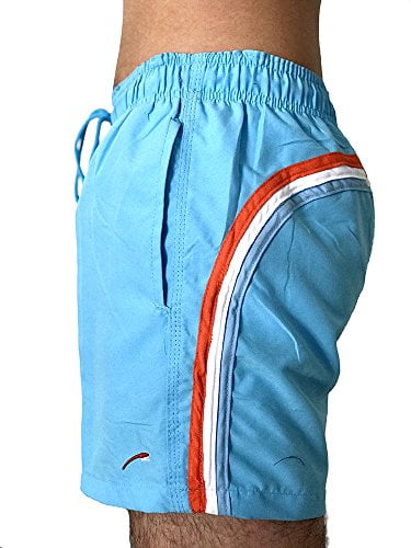 rainbow swim trunks
