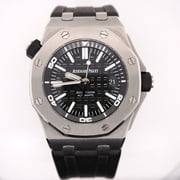 AUDEMARS PIGUET Royal Oak Offshore Diver 42mm Black Dial Steel Watch Ref 15710ST