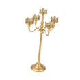 thumbnail image 2 of Candelabro pie, portavelas metal, decoración mesa europea, portavelas romántico para recepción. M, 2 of 8