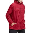thumbnail image 6 of SPEEDRUN Mens Rain Jackets Men Waterproof breathable Lightweight Windbreaker with Hood Outdoor Raincoat for Hiking Running Travel Red L, 6 of 7