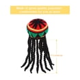 thumbnail image 2 of Accesorio de disfraz: sombrero satinior rasta con rastas negras, 2 of 7