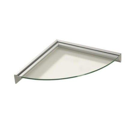 corner clear glass wallscapes essentials shelf inch kit