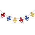 thumbnail image 2 of Bebé Chupete Bunting Banner Baby Shower De Bautizo Decoración Colgante Multi Macarena Baby Shower Bunting Banner, 2 of 8