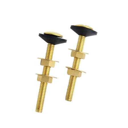 

2Pcs Toilet Tank Screws Household Hardware Nuts Washers