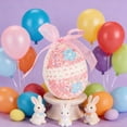 thumbnail image 4 of YingYouFu Easter Eggs Plush Toy With Bow Easter Basket Stuffers Fillers Colorful Stuffed Toys for Kids Baby Girls Boys Egg Hunt Party Favors Gifts, 4 of 6