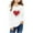 White, variant on Spazoro Kids Girls Sweatshirts, Long Sleeve Crew Neck Valentine's Day Heart Print Casual Blouses Tops for Child Girls Black Size 2 T