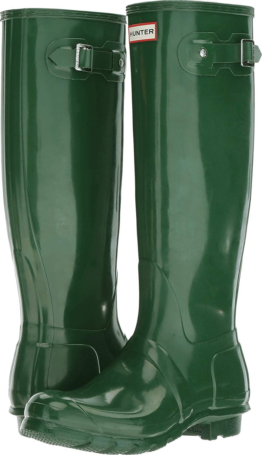 Hunter Original Ladies Hunter Green Short Rain Boots 7