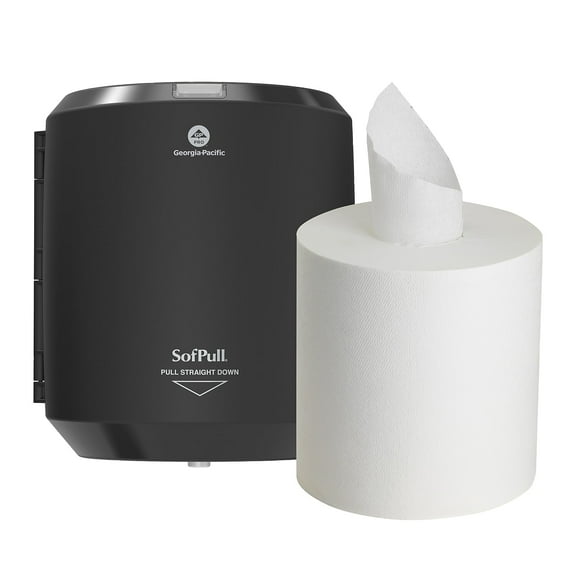 Georgia-Pacific SofPull Paper Towel Dispenser Kit Black (58206B)