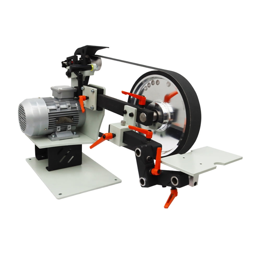 72*2 Inch Multi-Function Belt Sander Knife Grinder Variable Speed Power Bench Sander with 3 Grinding Wheel and Frequency Converter 220V
