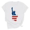 thumbnail image 3 of VKOYWKM 4th of July Shirts for Women Independence Day USA Flag T Shirts Short Sleeve Crew Neck Patriotic Tops American Flag Stars and Stripes Print Tees, 3 of 7