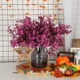 thumbnail image 3 of 6 Pcs Faux Flower Fake Babys Breath Flower Bulk Artificial Gypsophila Bouquet Silk Floral for Home Kitchen Bedroom Festival Wedding Xmas Party Decor (Orange), 3 of 5
