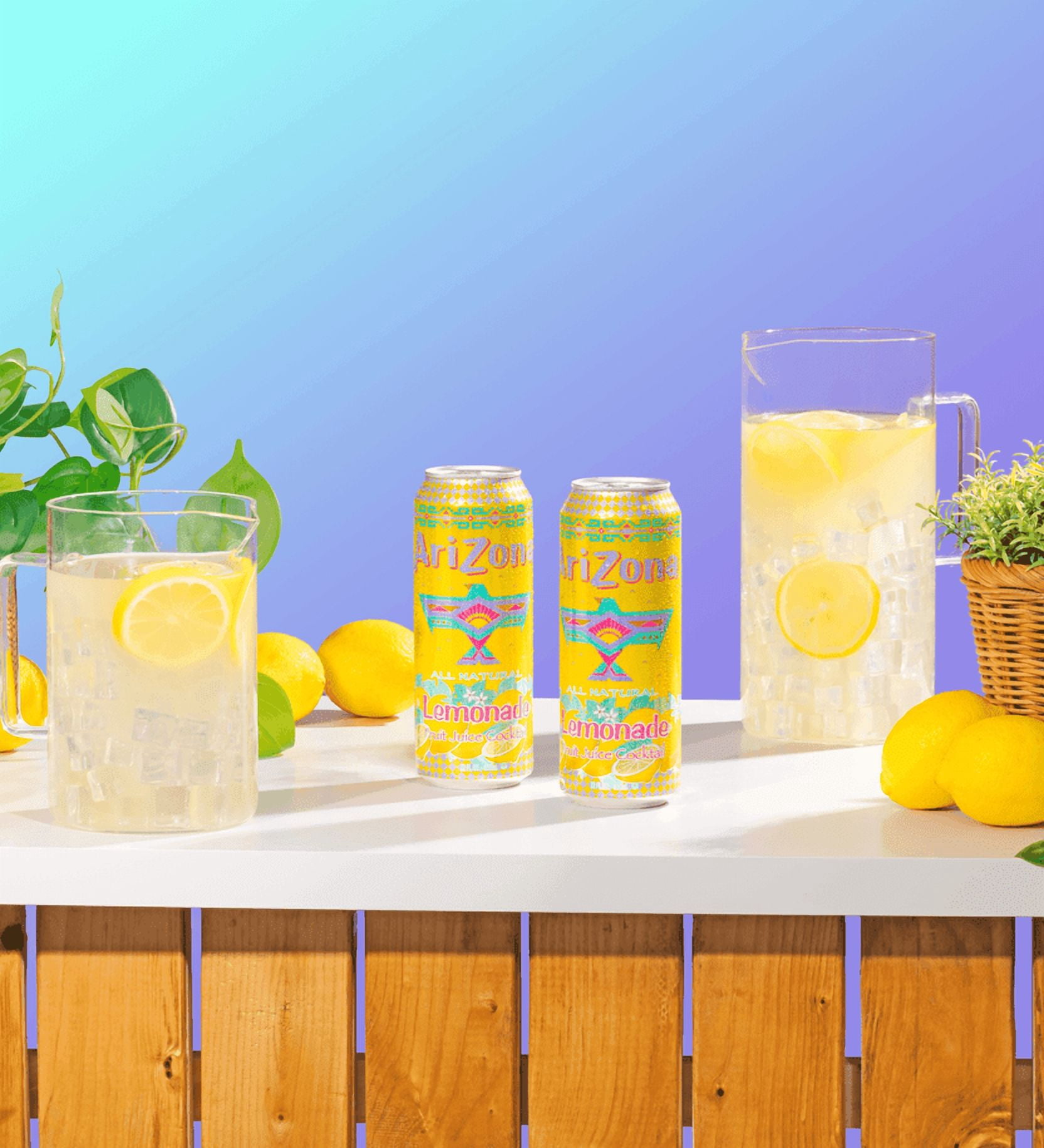 AriZona Orangeade & Lemonade Fruit Juice Cocktail Variety Pack, 22 fl oz Cans, 12 Count (6 Each Flavor)