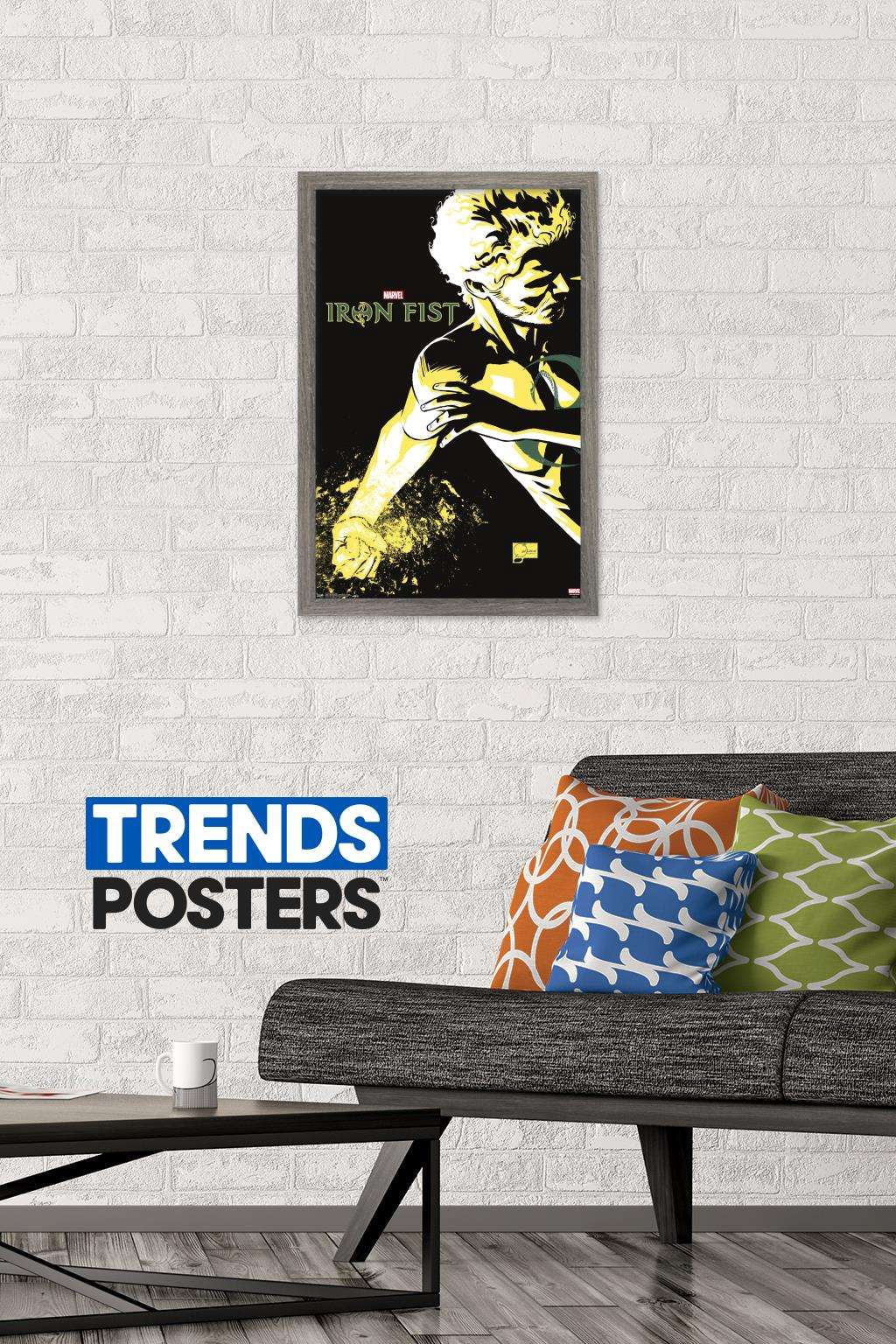 Marvel Comics TV - Iron Fist - Promo Wall Poster, 14.725" x 22.375", Framed