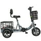 thumbnail image 4 of Bicicleta eléctrica plegable de 3 ruedas para adultos, 350 W, 48 V, minibicicleta de carga eléctrica de 12 pulgadas para personas mayores con batería de litio extraíble, 4 of 5