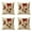 B, variant on 4PCS Christmas Throw Pillow Covers with Pocket Watch and Floral Tree Print Square Cushion Case for Sofa Bedroom Living Room Home
