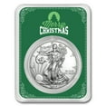 thumbnail image 1 of 2017 1 oz American Silver Eagle Coin - Merry Christmas Green, 1 of 4