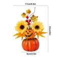 thumbnail image 6 of Luluy Fall Decor, Artificial Pumpkins with Maple Leaves Berries Sunflowers, Fall Decorations for Home, Thanksgiving Party Table Centerpieces for Kitchen Office Indoor, 6 of 6