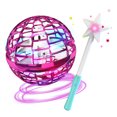 thumbnail image 1 of Labymos Flynova Pro Flying Ball Boomerang Spinner Dynamic RGB Lights with Stick Control (Pink ball + Stick), 1 of 7