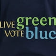 thumbnail image 3 of CafePress - Live Green Vote Blue Women's Long Sleeve T (Dark) - Women's Long Sleeve Graphic Tee Casual Fit, 3 of 4