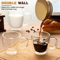 thumbnail image 2 of 5.5 oz Espresso Shot Cups Set of 4 and 6 oz Espresso Cups Set of 4, Perfect for Cappuccino, Latte, Tea, 2 of 8
